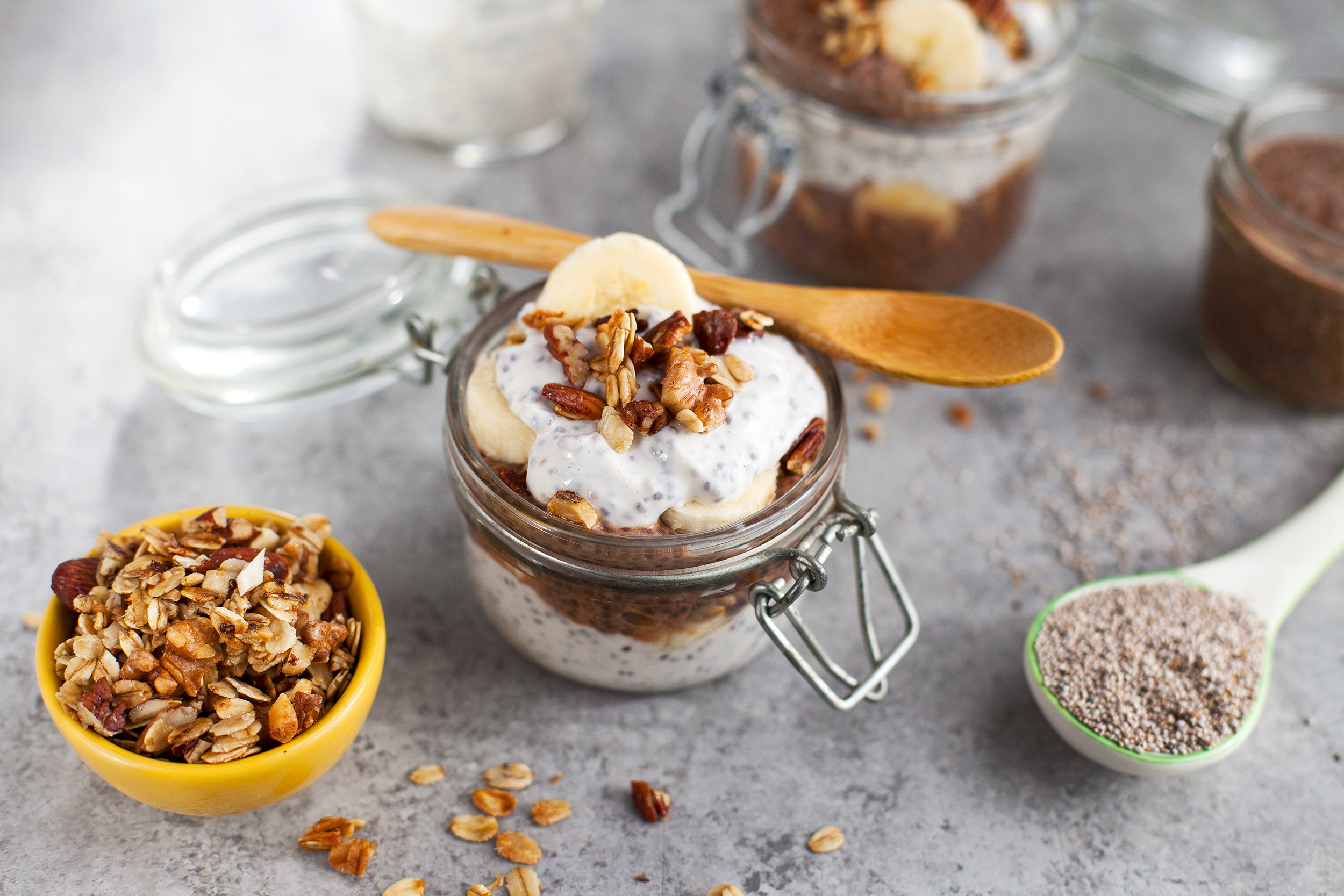 Deluxe banana-chocolate parfait - IÖGO