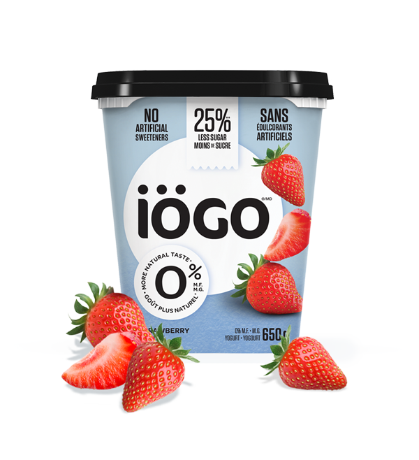 iögo 0% strawberry yogurt